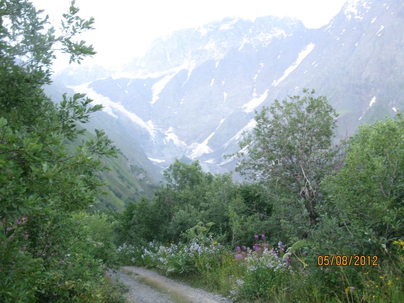 5000 m ridge of Caucasus in Georgia